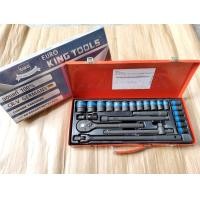 ราคา Euro King Tools บ๊อกชุด บล็อกชุด มี6เหลี่ยมและ12เหลี่ยม รู1 2 4หุน 24ตัวชุด ของแท้ มีใบรับประกัน สินค้าพร้อมส่ง (14300583316)