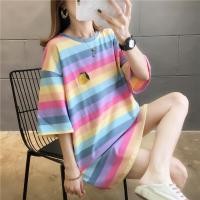 ราคา 2024 ฤดูร้อนสไตล์เกาหลีแขนสั้นสีรุ้ง ชุดสงกรานต์ผญ เสื้อยืดลายมัดย้อม สีสดใส สไตล์เกาหลีน่ารัก แขนสั้น เนื้อผ้าดี สวมใส่สบายชุดเดรสผู้หญิง (21236853231)