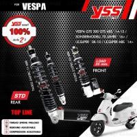 ราคา YSS ชุดโช๊คแก๊สหน้าและหลัง TOP LINE ใช้สำหรับ Vespa GTS300 GTS ABS 14 15 SONDERMODELL 70 JAHRE 16 I E SUPER 08 10 I E SUPER ABS 14 โช๊ค YSS แท้ 100 พร้อมประกันศูนย์ 2 ปี (12443115254)