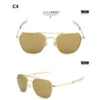 ราคา Aviation Sunglasses Men women American Army Military Optical AO rectangle driving glasses pilot Oculos de sol masculino (11355707199)