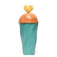 ราคา แก้วพลาสติก 500ML มีฝาปิดพร้อมหลอด ดีไซน์น่ารัก แก้วใส่น้ำ 4 แบบ เลือหกได้หลายสี พกพาสะดวกสะบาย พร้อมสส่งจ้า (19875691704)