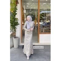 ราคา ชุดเดรส เดรสออกงาน ชุดมุสลิม ชุดเดรสมุสลิม ชุดนิกะห์ เจ้าสาวมุสลิมชุดอิสลาม (20833081238)