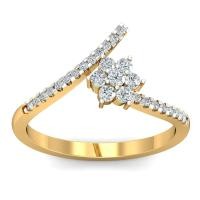 ราคา แหวนทอง 14KT ประดับเพชร 0 31 กะรัต คุณภาพเพชร F VS (9582813960)
