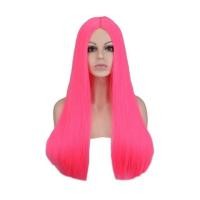 ราคา วิกผมวิกผมยาวตรงสำหรับผู้หญิงผมสังเคราะห์ทนความร้อนได้สีเขียวนีออนปาร์ตี้ (20537150374)