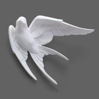 ราคา นกนกกระจอกนกนางแอ่นนกพิราบสีขาวติดผนังตกแต่งแขวนสำหรับห้องน้ำห้องนั่งเล่นสวนผนังประติมากรรม (15798521912)