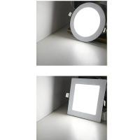 ราคา โคมฝังฝ้าทรงกลม แบบเหลี่ยม LED Panel Light 6W 9W 12W 18W 24W แสงขาวและแสงวอร์มไวท์ (19442164683)