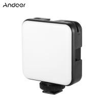 ราคา Andoer W64 Mini Bi Color Vlog ไฟ LED 2500K 6500K หรี่แสงได้6W พร้อม3ตัวประกับติดเย็นเข้ากันได้กับกล้อง DSLR Canon Nikon Sony (17390398711)