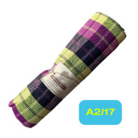 ราคา ด่านหเนือแพรฝ้าย A2 ผ้าขาวม้า ขนาด 100x200 cm รุ่นหน้ากว้างพิเศษ เนื้อนุ่ม ใช้ตัดเสื้อสวมใส่สบาย (15658334550)