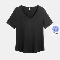 ราคา เสื้อยืดแขนสั้นสาวอวบ อก 38 56 นิ้ว เสื้อยืดคอวี ผ้าร่องเล็ก เนื้อนุ่ม ทิ้งตัว ยืดดีมากๆ 10นิ้ว สีดำ น้ำตาล YPS 164 (19874048219)