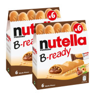 ราคา Nutella B Ready นูเทลล่า เวเฟอร์อบกรอบสอดไส้นูเทลล่า 22g x 6ชิ้น 2แพค (181656273)