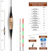 ราคา 1ชิ้นลอยส่องสว่าง 1ทุ่นหลอด 1CR425 1ตะขอห้อยกระเป๋า 1ทุ่นส่วนที่เหลือประมงน้ำจืดลอยไฟฟ้าเบ็ดตกปลาแบบพับได้พร้อมทุ่นอุปกรณ์เสริม (19633065102)