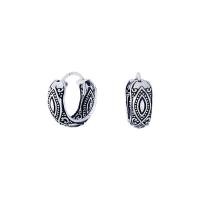 ราคา Silver thai Oxidized Silver Bali Hoop Earrings ต่างหูห่วงลงยาเงินแท้925ลายสามเหลี่ยม ใส่แล้วไม่แพ้ เงินแท้925 พร้อมส่ง (13141551584)