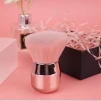 ราคา แปรงแต่งหน้า makeup brush แปรงปัดแป้ง ขนนิ่ม สีโรสโกลด์ มี 2 แบบ (16345411014)