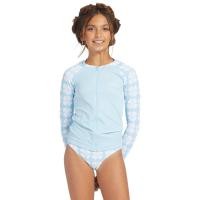ราคา ROXY เสื้อว่ายน้ำรัชการ์ดแขนยาวสำหรับเด็กผู้หญิง VACATION MEMORIES ZIPPED ONESIE 233 ERGWR03368 BGB6 (21064215170)