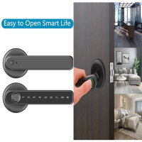 ราคา สต็อก Quality Fingerprint ล็อคอัจฉริยะTouchscreen ล็อคประตูห้องApp โทรศัพท์ดิจิตอลกุญแจกระเดื่องบลูทูธลูกบิดประตู Keyless Entry กลอนประตูหน้าด้วยปุ่มกดUSB ชาร์จสำหรับ Home Hotel Office ภายในประตู (904