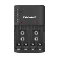 ราคา Pujimax ที่ชาร์จแบตเตอรี่อเนกประสงค์ปลั๊ก EU พร้อมไฟ LED สำหรับแบตเตอรี่แบบชาร์จไฟได้9V และ1 2V a aaa แบตเตอรี่แบบชาร์จไฟได้ (21341889830)