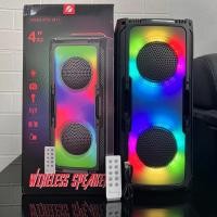 ราคา ลําโพงบลูทูธเสียงดีลำโพงบลูทูธ รุ่นKTS1811 ขนาด4x2ดอก เสียงดีเบสแน่น แถมรีโมท ปรับไฟ เสียงได้ ดีไซน์สวยเครื่องเสียงลําโพง bluetoothเสียงเบสแน่นๆ (21250153374)