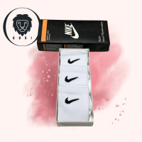 ราคา ถุงเท้า Nike ข้อยาว ยาวครึ่งแข้ง ถุงเท้าวิ่ง ใส่ได้ทั้งผู้ชายและผู้หญิง 1กล่องมี 3คู่ สีเดียว มี2สี (21303702044)
