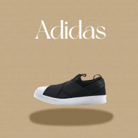 ราคา กล่องเดิม adidas Superstar Slip On Shoes รองเท้าผ้าใบ รองเท้าเดิน ดำขาว เป็นแฟชั่น รองเท้าผู้ชาย ผู้ชายและผู้หญิง (20995019894)
