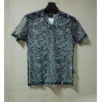 ราคา เสื้อคอกลมคอวีตาข่ายลายเสือ (13227710854)