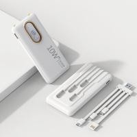 ราคา I ANGEL แบตสำรอง Power Bank 20000 mAh รุ่นQ10 มีสายในตัว4ห้ว พักง่าย สะดวกสุด powerbankCharger for Samsung iPhone (21301478906)
