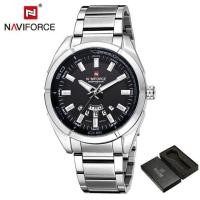 ราคา NAVIFORCE นาฬิกาข้อมือสำหรับผู้ชายสำหรับผู้ชายนาฬิกาผู้ชายควอตซ์ทหารหรูสายรัดเหล็กธุรกิจทหาร9038 (19202230638)