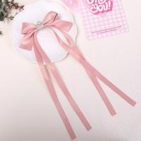 ราคา ริบบิ้นยาวแฟชั่นกิ๊บหนีบผมโบว์ริบบิ้นผ้าซาตินสีชมพูเกาหลีเครื่องประดับผมเด็กผู้หญิงห้าแฉกกิ๊บหนีบผมรูปดาวเกาหลี (20485974396)