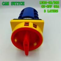 ราคา CAM SWITCH LW26 3GS แคมซีเล็คเตอร์สวิทซ์ ON OFF 20A 32A 63A (8943029448)