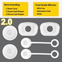 ราคา ชุดจุกชามป้อนอาหารเด็กกันรั่วไหลทำจากซิลิโคน6ชิ้นใช้ได้กับแก้วน้ำ Stanley Cup 1 0 2 0ขนาด40ออนซ์ 30ออนซ์ถ้วยน้ำอุปกรณ์ป้องกันการรั่วไหล (19420510658)