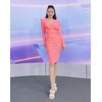 ราคา พร้อมส่ง JISOO S XL X1 Dress เดรส เดรสยาว เดรสสีชมพู เดรสสีเขียว เดรสแขนยาว เดรสคอวี เดรสสีพื้น เดรสสาวอวบ ใส่ไปทะเล ใส่ไปงานแต่งงาน ใส่ออกงาน (18736964245)