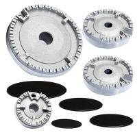 ราคา 1Set Stove Lid Upgraded Oven Gas Hob Burner Crown Flame Cap Gas Burner Flame Cap Fits Most Gas Stove Burners (19527414170)