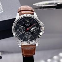 ราคา นาฬิกาคาสิโอ นาฬิกาผู้ชาย นาฬิกาข้อมือชาย นาฬิกาผู้ชายเท่ๆ นาฬิกา รุ่น 1374D สายนาฬิกา หนัง หน้าปัดแบบ วงใน หรูหรา ขนาด 41 มม (17434102340)
