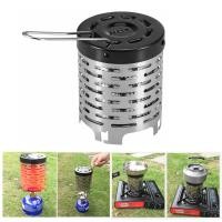 ราคา Outdoor Portable Gases Heater Stoves Heating Cover Mini Heater Cap Stainless Steel Gas Oven Burner Camping Stove Accessories (11226826521)