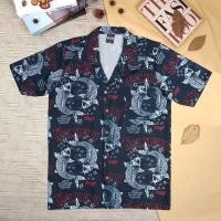 ราคา เสื้อฮาวาย ผ้าไหมอิตาลี ลายปลา รหัส C140 (20367925751)