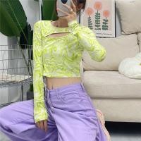 ราคา เสื้อครอปแขนยาวไหมพรมลายริ้ว มี2สี เขียว ชมพู ใส่ไปคอนได้ น่ารักมาก (20563990516)
