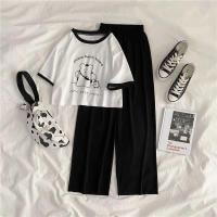 ราคา GG เด็กหญิงอายุ 10 14 ปี ชุดเชตเด็กหญิง ชุดเซ็ต 2 ชิ้น เสื้อยืดแขนสั้น กางเกงขากว้างสำหรับเด็ก เสื้อนักเรียน ญ เสื้อผ้าเด็กโต (19790972847)