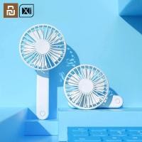 ราคา Xiaomi Digital Qualitell Handheld Fan Three wind speeds Portable Handheld USB rechargeable Handheld vertical dual use Mini Fold Fans (13299927353)
