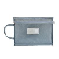 ราคา ICELUE กระเป๋าแฟ้มกระดาษสองชั้นแบบมีซิปกระเป๋าใส่เอกสารของโรงเรียนกระเป๋าถือเก็บของกระเป๋า A4ป้องกันกระเป๋าเอกสารแฟ้มซอง (20825340096)