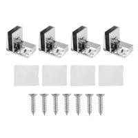 ราคา 4 Pack Glass Door Hinges Glass Cabinet Door Hinge Glass Wine Cabinet Hinge Glass Display Hinge (17592631623)