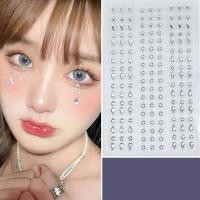 ราคา IJVBTV สติ๊กเกอร์แปะเครื่องประดับปาร์ตี้ไข่มุกผู้หญิงแบบทำมือเพชรพลอยตกแต่งศิลปะเล็บเทศกาลแต่งหน้าตกแต่งร่างกายเพชรสีเพชร3D ใบหน้าเครื่องประดับพลอยเทียมสติ๊กเกอร์อายไลเนอร์เพชร (20328052424)
