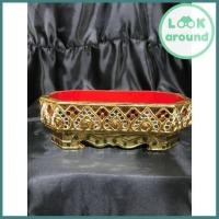 ราคา กี๋ กี๋น้ำชา ถาดไม้ พานไม้ ถาดวางของ ถาดทรงยาว แบบลงรักปิดทองพานเจ้านาง ขนาด 14 x 23 x 7 CM โปรโมชั่นพิเศษ (8687238921)