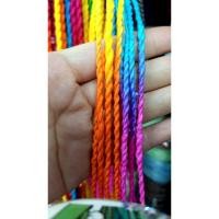 ราคา เชือกสา สีสันสดใสมีเส้นเล็ก5 เส้นใหญ่10 (18285375926)