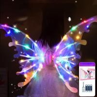 ราคา Timeup ปีกเอลฟ์ไฟฟ้าเรืองแสง ปีกผีเสื้อไฟฟ้า สามารถเรืองแสงได้ ของเล่นปีกผีเสื้อ (20394652028)