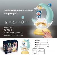 ราคา DANLE จัดส่งฟรี โคมไฟตั้งโต๊ะรูปการ์ตูนรูปสัตว์พระจันทร์แบบทำมือ DIY Hiasan Kamar สำหรับเด็กไฟกลางคืนกลางคืนชาร์จด้วย USB สามระดับลดแสง (20707112306)
