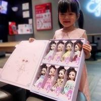 ราคา 8pcs Set BJD Jointed Doll 16cm 13 Ball Joints Fashion Dolls With Full Set Clothes Dress Up Girl Toy Birthday Gift With Box (20562704650)