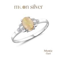 ราคา แหวนรุ่น Mystic แหวนเงินแท้925 ฝังอัญมณีแท้แหวนเสริมดว ง แหวนประจำวันเกิด พลอยประจำวันเกิด (17767160518)