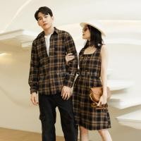 ราคา ชุดคู่รักvsm ชุดออกงาน ไปงาน ชุดไปเที่ยว ชุดคู่ไปเที่ยว งานป้าย เดรสกระโปรงแขนกุด ชุดคู่ลายสก๊อต 80020 0 (21097909140)