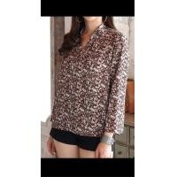 ราคา เสื้อเชิ๊ตแขนสี่ส่วนคอจีนวีลายดอก 1875 (7475072152)