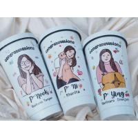 ราคา แก้วสตาบัคเก็บความเย็น ออกแบบฟรีพร้อมสกรีน 16ออน (19102191372)