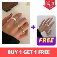 ราคา FINE TOO แหวนแฟชั่นผู้หญิง แหวนแฟชั่น ลายผีเสื้อ 2ชิ้น (9103699568)